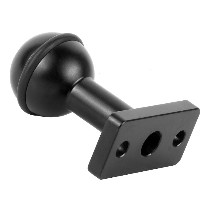 BGNing CNC Aluminum Alloy 1 inch Ball Head Mount Adapter with M5 Screw Holes for Photography Accessory