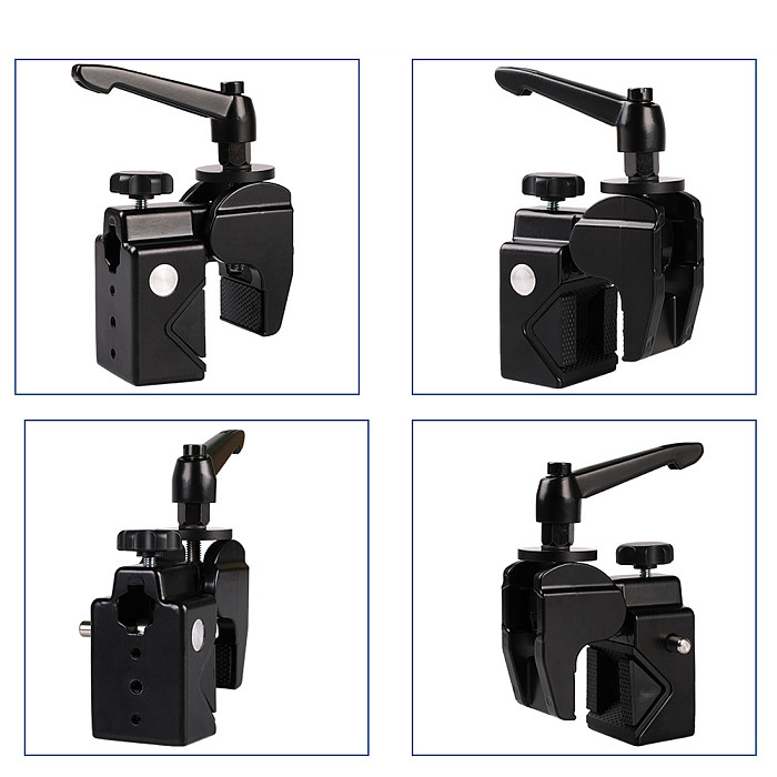 XINTE Multi-Function DSLR Camera Fixing Mount Clip Photo Studio Aluminum Alloy CNC Supper Clamp for Canon for Nikon Tripod Accessories