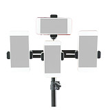 BGNing  Multi-function Mobile Phone Stand 1/4 Tripod Mount 3-Position Bracket for Clip Video Live Selfie Stick Smartphone Camera Monopod