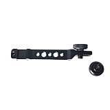 BGNing CNC Stabilizer Extension Bracket Pole with Dual Cold Shoe Mount for Mounting Monitor Mic LED Light for Feiyu AK4000 AK2000 MOZA Air2 Gimbal Accessories