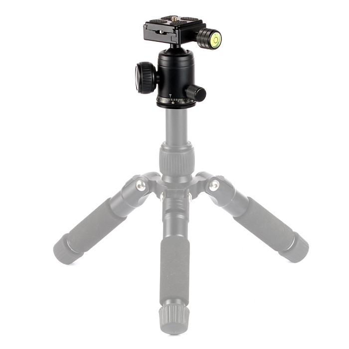 BGNING 360 Swivel Aluminum Alloy Heavy Duty Camera Tripod Ball Head + QR Quick Release Plate Mount for DSLR Camera Photo Video Studio