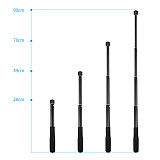 BGNING  Selfie Stick 4 Sections Extension Pole Handle Grip Monopod 1/4 Screw for Insta360 Paranomic Camera for Gopro Xiaoyi Sport Camera