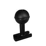 BGNing Aluminum Narrow Bottom Base Adapter Tray Base 1 Inch Ball Head Mount For Camera Flash Light Underwater Diving Photography