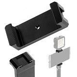 BGNing Smart Phone Tripod Clamp Stand Holder Clip w Cold Shoe Mount Aluminum Alloy for iPhone HUAWEI Vlog Fill Video Record for Gopro