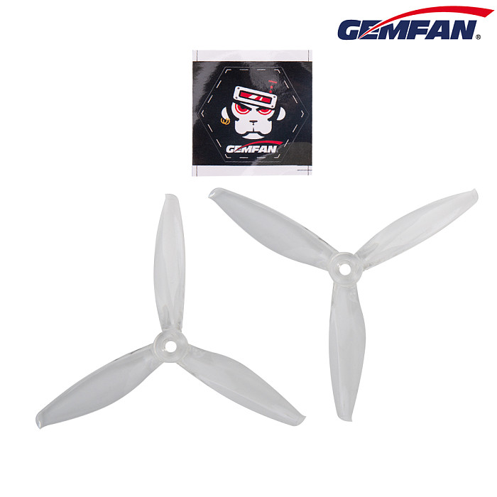 GEMFAN 5144 5inch Tri-blade/3 blade Propeller 5mm Hole PC Props Compatible 2205-2306 Brushless Motor for DIY RC Drone FPV Racing Multicopter