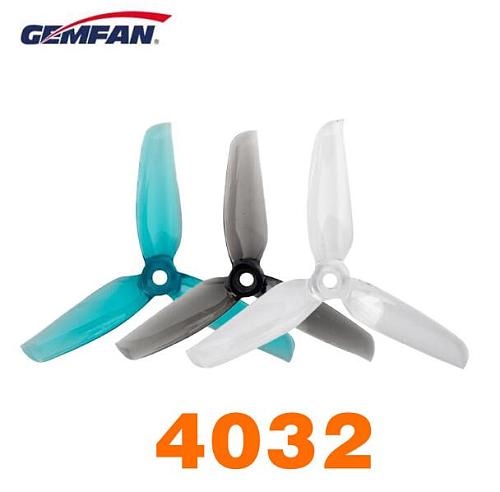 GEMFAN 4032 4inch 4x3.2 tri-blade/3 blade CW CCW Propeller PC Prop Compatible 1406 2205 Brushless Motor for DIY RC Drone FPV Racing Multicopter