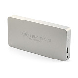 XT-XINTE USB3.1 TYPE-C to 2PORTS NGFF (M.2) SSD Raid external box / LR31-1352N / silver white