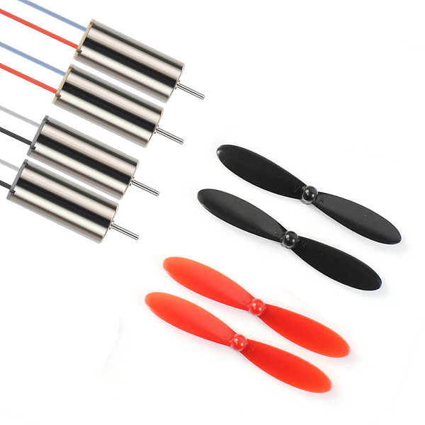 1S 3.7V 8520 8.5x20mm Mini Coreless Brush Motor with Props for DIY Tiny QX90 QX95 LT105 Micro Indoor FPV Racing Copter