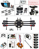 JMT 2.4G 9CH DIY RC PX4 GPS 5.8G FPV 680PRO Hexacopter Unassembled 6-Axle Kit ARF RC Drone MINI3D Pro Gimbal No Battery