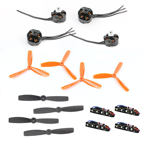 JMT Brushless DIY Combo Set Mini Racing Drone 210/250/270 Quadcopter Propellers & ESC LED Light & 2204 2300KV Motor
