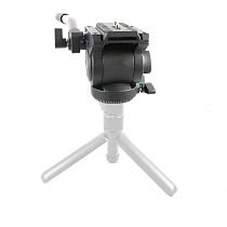 BGNing SLR Camera Video Photography Fluid Drag Hydraulic Tripod Head with Quick Release Plate for Manfrotto Tripod Monopod Bracket