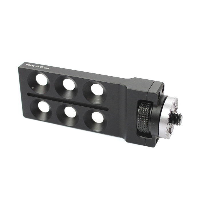 BGNING CNC Aluminum Alloy Mount Extender Straight Extension Arm Accessories with Hot Shoe Mount Adapter for DJI OSMO OSMO+ Plus Pro Camera Gimbal