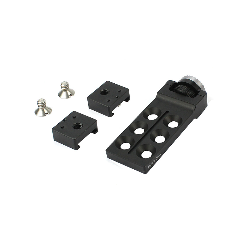 BGNING CNC Aluminum Alloy Mount Extender Straight Extension Arm Accessories with Hot Shoe Mount Adapter for DJI OSMO OSMO+ Plus Pro Camera Gimbal