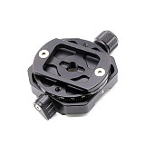 BGNING Aluminum Alloy Gimbal Adapter Clamping Clamp Quick Release Plate Interface Screw 1/4'-3/8' SLR Camera Tripod Photography Mount