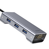 Baseus  Cube HUB Adapter Type-C to USB 3.0 *2 + USB 3.0*3 3 Socket for Macbook