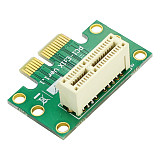 XT-XINTE PCI-E 1X PCI-Express Riser Card 36Pin 90 Degree Adapter Card for Computer 1U/2U Server Chassis Mini Expansion Card