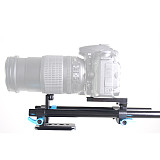 BGNing 15mm Rail Rod Support System Video Stabilizer Track Slider Baseplate 1/4  Screw Quick Release for Canon Nikon Sony DSLR Camera