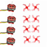 FullSpeed FSD1103 11000KV Brushless Motors with GEMFAN 1636 1.5mm PC Propeller Props for TinyLeader HD Brushless Whoop DIY Racing Drone Quadcopter