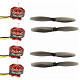 FullSpeed FSD 1103 11000KV Brushless Motors with 65mm 1.5mm Propeller Props for TinyLeader HD Brushless Whoop Toothpick Racing Drone Quadcopter