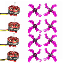 FullSpeed FSD1103 11000KV Brushless Motors with GEMFAN 1636 1.5mm PC Propeller Props for TinyLeader HD Brushless Whoop DIY Racing Drone Quadcopter