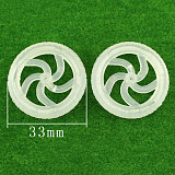 20x Plastic 33mm Mini Wheel Dia 2mm Hole White Tires for DIY Model Smart Car Robot Small Production Technology Science Kids Toys