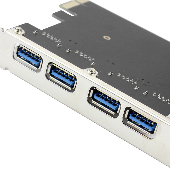XT-XINTE 5Gbps 4 Ports USB3.0 Expansion Card Adapter PCI-E PCI Express USB 3.0 Controller for PCIe X1 X4 X8 X16 Port for Win 7/8/10