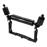 XT-XINTE Lighting Arm Bracket with Butterfly Clip Clamp Diving Clamp Lamp Arm 12inch 5 inch for Sports Camera Housing Diving Case