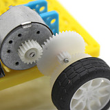 DIY Robot Dual Solar Powered Mini DIY Car Assemble Kit 4WD Classic Toys Children Kids Educational Science Gadget Creative Gift