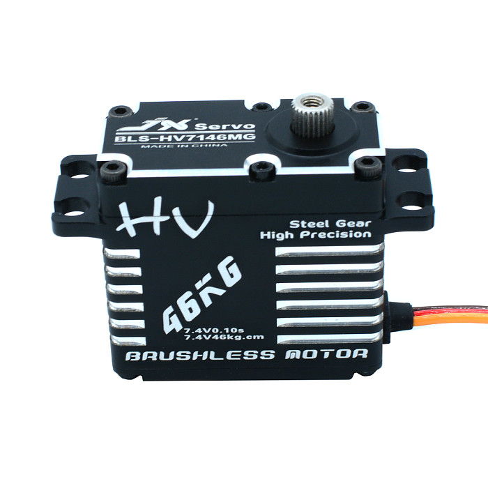 JX Servo BLS-HV7146MG 46KG Large Torque Metal Gear Rudder & Steering Arm Robot Industrial Equipment 180 Degrees