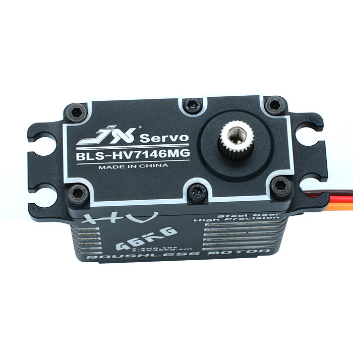 JX Servo BLS-HV7146MG 46KG Large Torque Metal Gear Rudder & Steering Arm Robot Industrial Equipment 180 Degrees