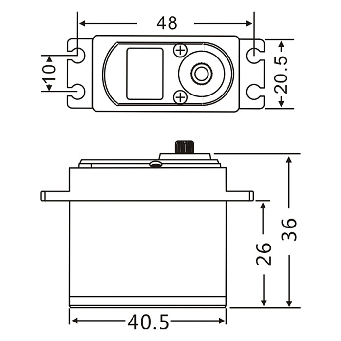JX Servo PDI-HV7232MG 32KG High Torque Full Metal Tooth Housing High Pressure Digital Servo + Steering Arm