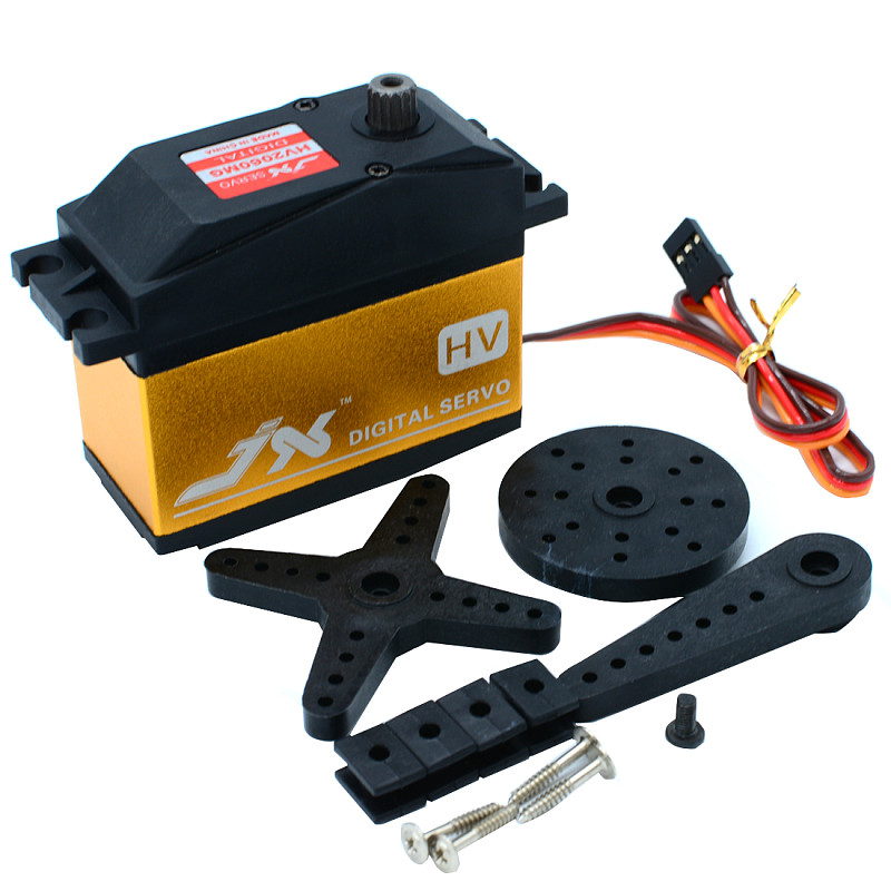JX Servo PDI-HV2060MG 60KG Super Torque Digital Gasoline Servo 180 Degrees Arm Digital Servo + 25T Steering Arm