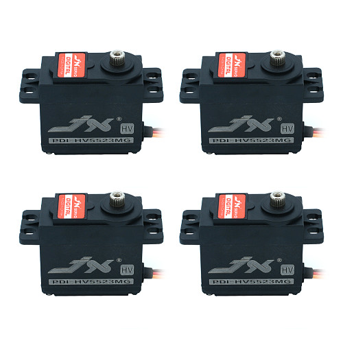 JX 4Pcs Servo PDI-HV5523MG 23KG High Torque Metal Gear Digital Servo High Pressure Standard Steering Gear
