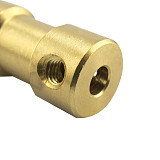 4x 2mm/2.3mm/3mm/3.17mm/4mm/5mm/6mm Brass Flexible Rigid Motor Shaft Coupling Coupler Motor Transmission Connector DIY Material