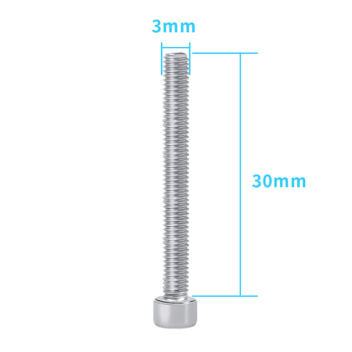1pack of 10pcs M2.5 M3 M4 Allen Socket Head Screw Hexagon Socket Head Cap Screws Hex Socket Screw RC TOY Accessories DIY Model