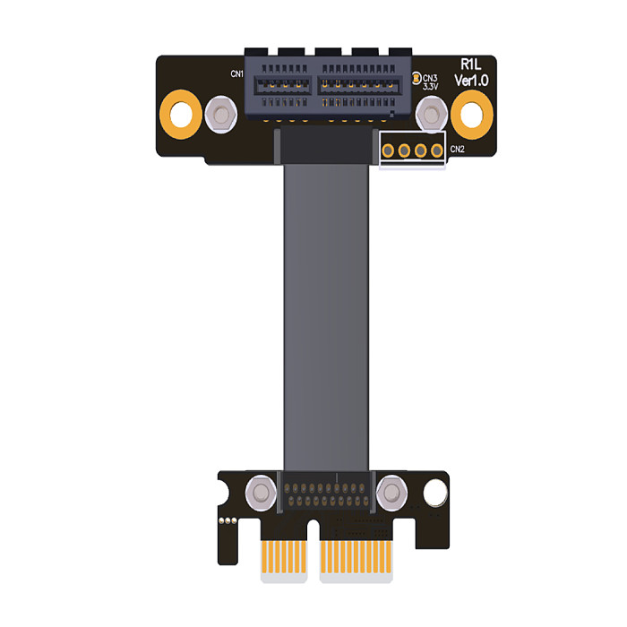 Riser Card PCI Express PCIe 3.0 x1 Mining Graphics Card Ribbon Cable Extension 180 Flat High Speed PCI-E 1x 16x R11SF Extender