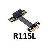 Riser Card PCI Express PCIe 3.0 x1 Mining Graphics Card Ribbon Cable Extension 180 Flat High Speed PCI-E 1x 16x R11SF Extender