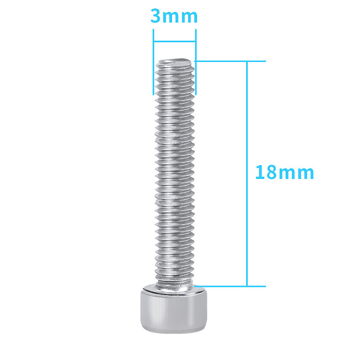 1pack of 10pcs M2.5 M3 M4 Allen Socket Head Screw Hexagon Socket Head Cap Screws Hex Socket Screw RC TOY Accessories DIY Model