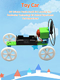 New DIY Material Kit Electric Physical Experiment Wind Air Power Car 4WD Model Assemble Educational Handmade STEAM Kid Toys Gift