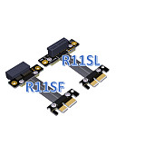 Dual 90Degree Right Angle PCIe 3.0 x1 to x1 Extension Cable R11SL-TL 8G/bps High Speed PCI Express 1x Riser Card Ribbon Extender