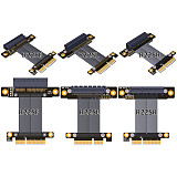 PCIe 3.0 x4 Extension Cable 32G/bps PCI Express 4x Graphic SSD RAID Extender Conversion Riser Card Vertical 90 R22SL / 270 R22SR