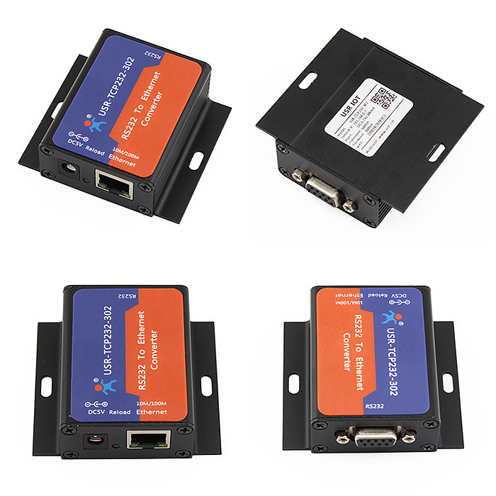UK Stock USR-TCP232-302 Tiny Size Serial RS232 to Ethernet TCP IP Server Module Ethernet Converter Support DHCP/DNS
