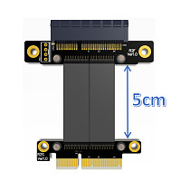 PCIe 3.0 x4 Male to Female Extension Cable R22SF PCI Express Gen3 Motherboard Graphics SSD RAID Extender Conversion Riser Card