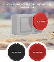 2PCS Sunnylife OSMO ACTION Silicone Lens Hood OA-BHT632