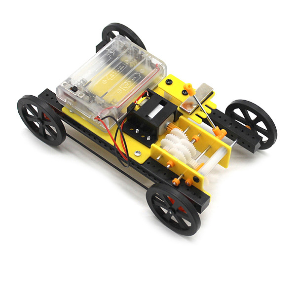 Feichao DIY Handmade Toy Gear Shifting Trolley Three-speed Adjustment  Mechanical Transmission Model Car for Children
