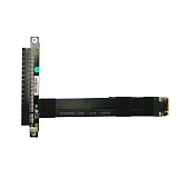 PCI-E 3.0 Riser Card 32G/bps M.2 NGFF NVMe to PCIe x16 Extension Cable SATA Power Cable for BTC Mining M2 2230 2242 2260 2280