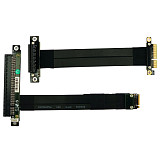 PCI-E 3.0 Riser Card 32G/bps M.2 NGFF NVMe to PCIe x16 Extension Cable SATA Power Cable for BTC Mining M2 2230 2242 2260 2280