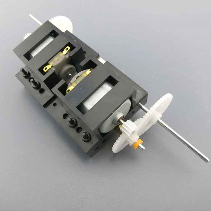 2PCS Feichao C2A Gearbox Reducer DIY Technology Small Production Double Drive Car Motor Double Shaft Motor