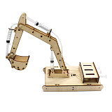 Feichao DIY Wooden Hydraulic Excavator Model Science Experiment Wooden Handmade Material Toy for Children