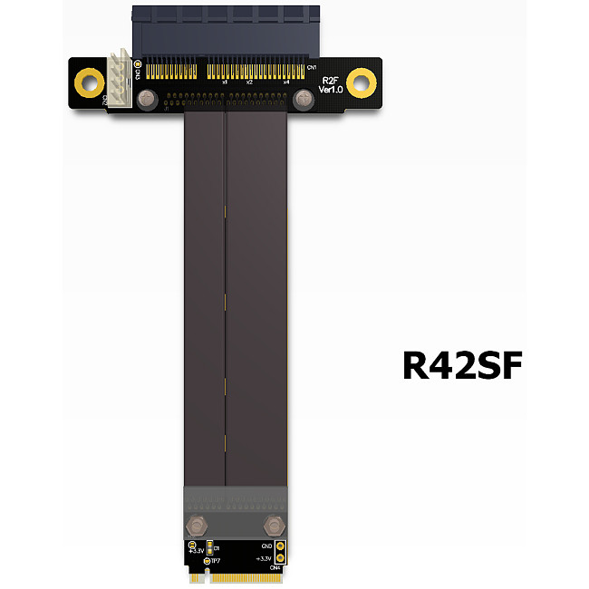 Riser PCIe x4 3.0 PCI-E 4x To M.2 NGFF NVMe M Key 2280 Riser Card Gen3.0 Cable M2 Key-M PCI-Express Extension cord 32G/bps